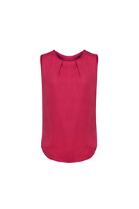 Biz Corporates Estelle Pleat Blouse RB973LN Corporate Wear Biz Corporates 4 Raspberry 