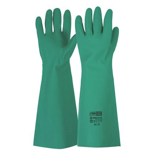 Pro Choice Green Nitrile Gauntlet - Length 45cm X12 - RNU22 PPE Pro Choice M/8  