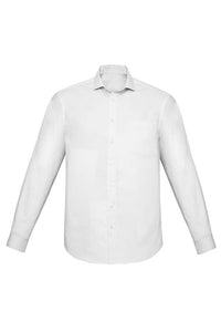 Biz Corporates Charlie Mens Classic Fit L/S Shirt RS968ML Corporate Wear Biz Corporates S White 