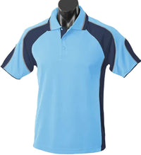 Aussie Pacific Murray Junior School Uniform Polo Shirt 3300 Casual Wear Aussie Pacific Sky/Navy/Ashe 6 