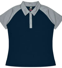 Aussie Pacific Manly Lady Polos 2318  Aussie Pacific NAVY/SILVER 6 