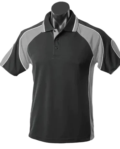 Aussie Pacific Murray Junior School Uniform Polo Shirt 3300 Casual Wear Aussie Pacific Black/Ashe/White 6 
