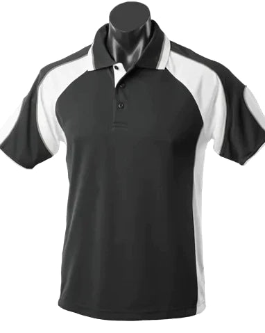 Aussie Pacific Murray Junior School Uniform Polo Shirt 3300 Casual Wear Aussie Pacific Black/White/Ashe 6 