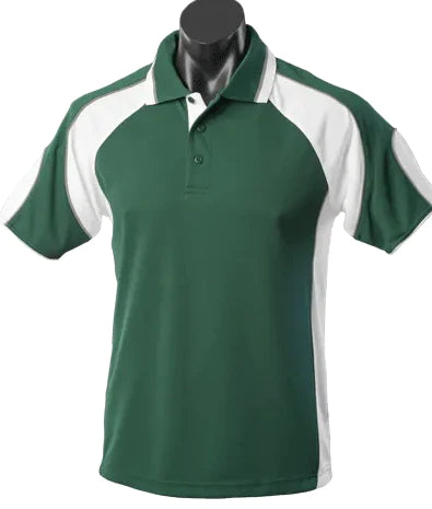 Aussie Pacific Murray Junior School Uniform Polo Shirt 3300 Casual Wear Aussie Pacific Bottle/White/Ashe 6 