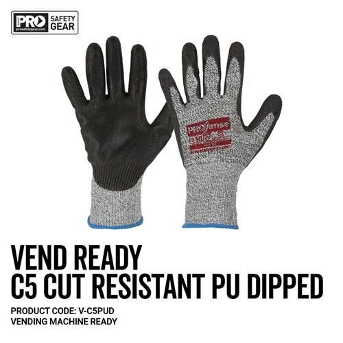 Pro Choice Prosense C5 With Pu Palm Glove Vend Ready X12 - V-C5PUD PPE Pro Choice   