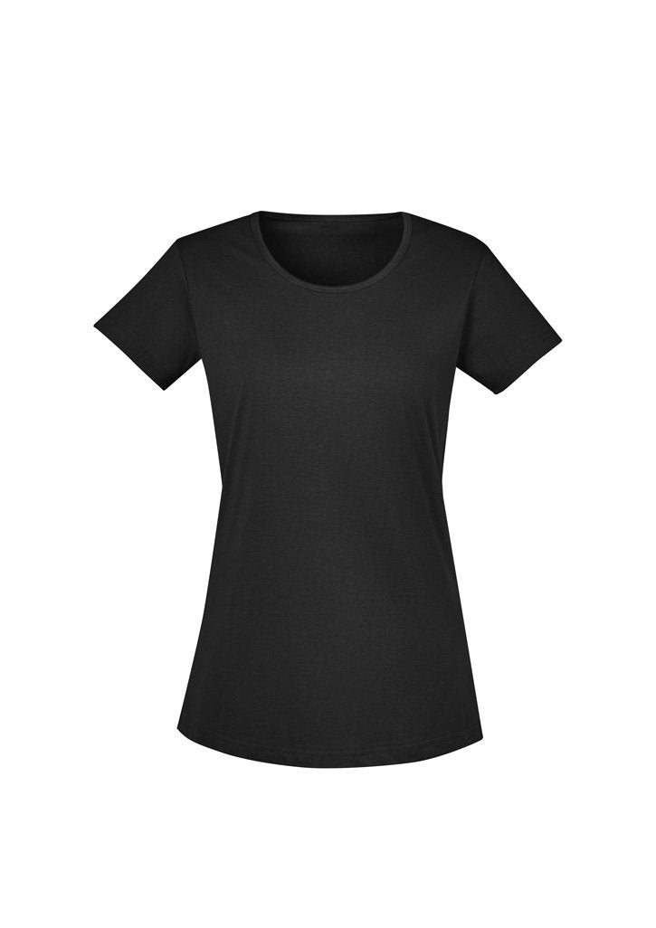 Womens Streetworx Tee Shirt ZH735 Work Wear Syzmik Black XS 