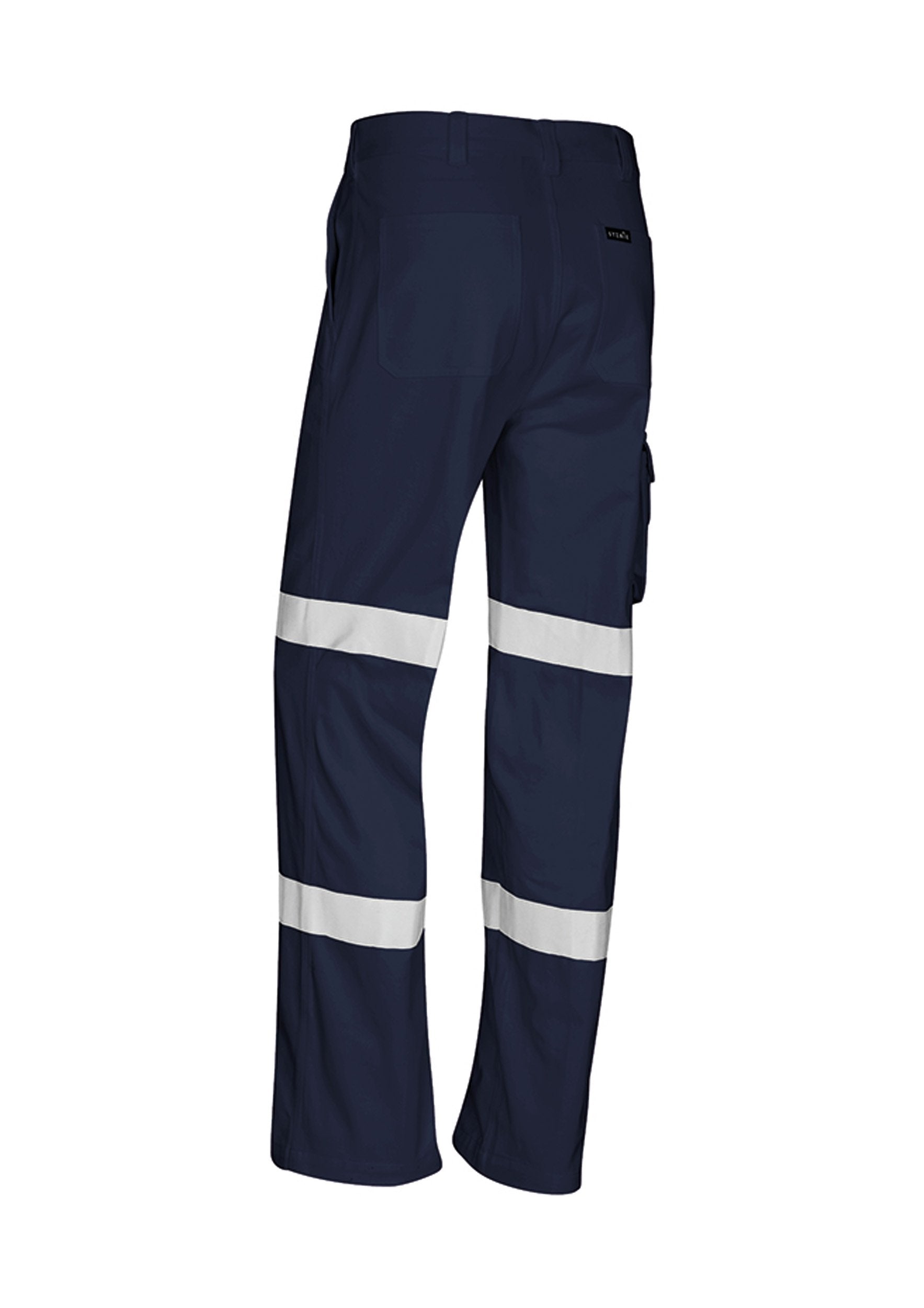 Mens Bio Motion Taped Pant (Stout) ZP920S Work Wear Syzmik Navy only 87S 