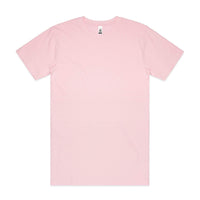 As Colour Men's block T shirt 5050 (No print no sale) Casual Wear As Colour PINK SML 