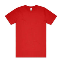 As Colour Men's block T shirt 5050 (No print no sale) Casual Wear As Colour RED SML 