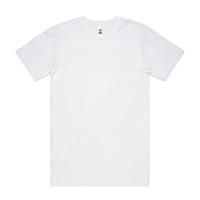 As Colour Men's block T shirt 5050 (No print no sale) Casual Wear As Colour WHITE SML 