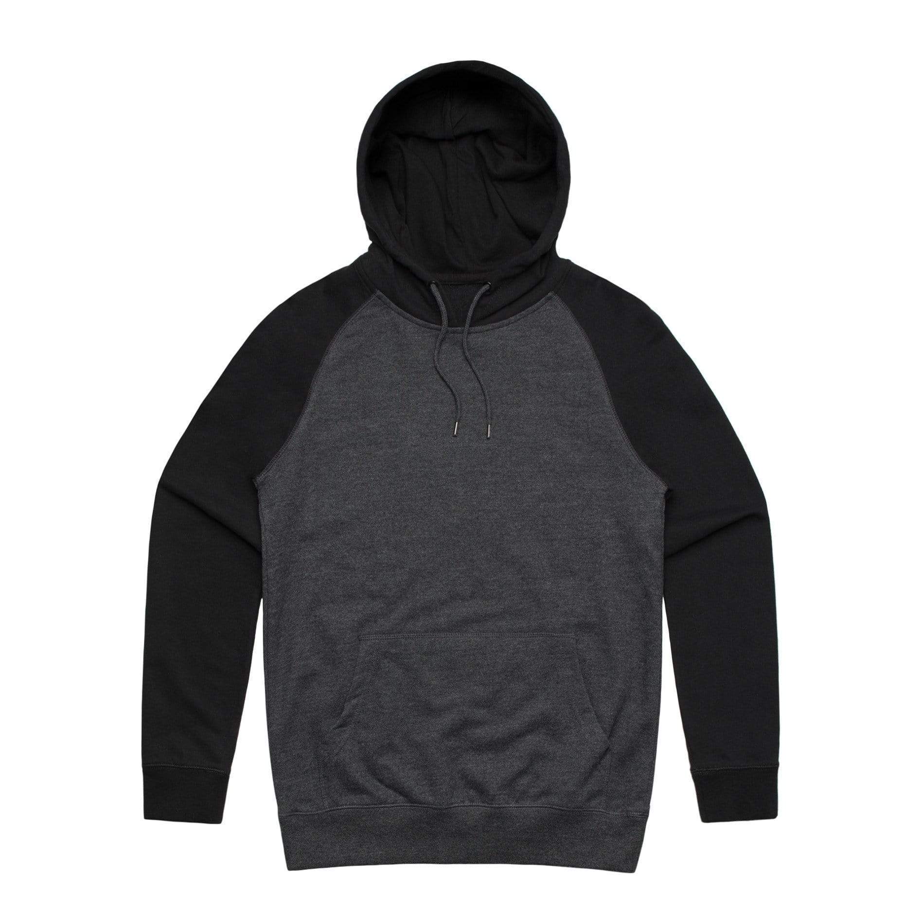 As Colour Men's case hoodie 5205 Casual Wear As Colour ASPHALT MARLE/BLACK XSM 