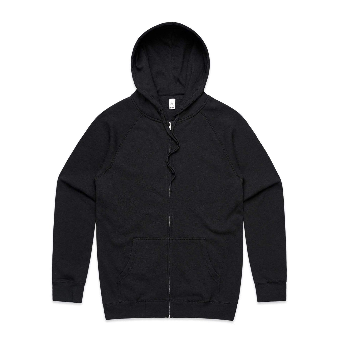 As Colour Men's official zip hoodie 5103 Casual Wear As Colour BLACK XSM 