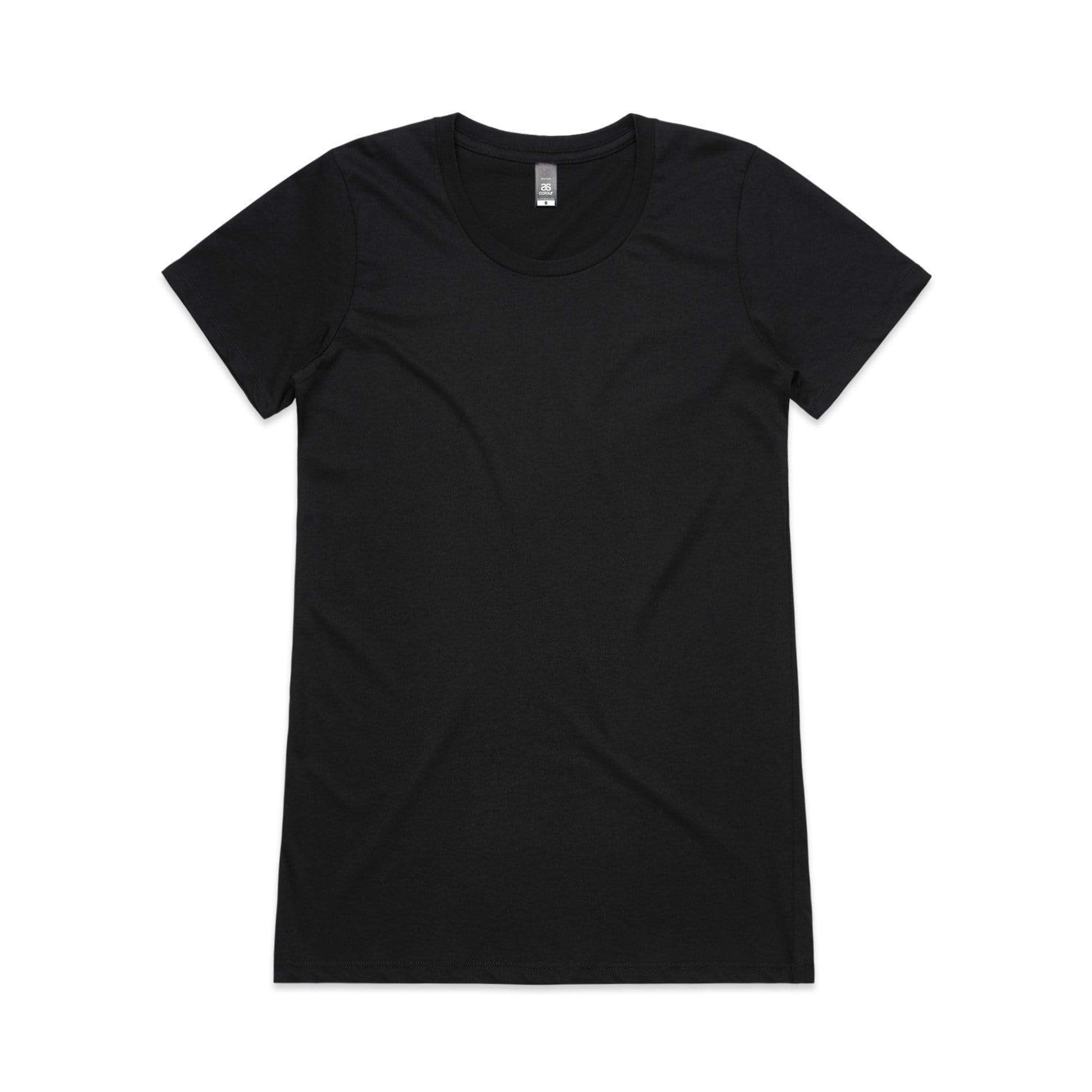 Printed As Colour Women's Wafer tee 4002 Casual Wear As Colour BLACK XSM 