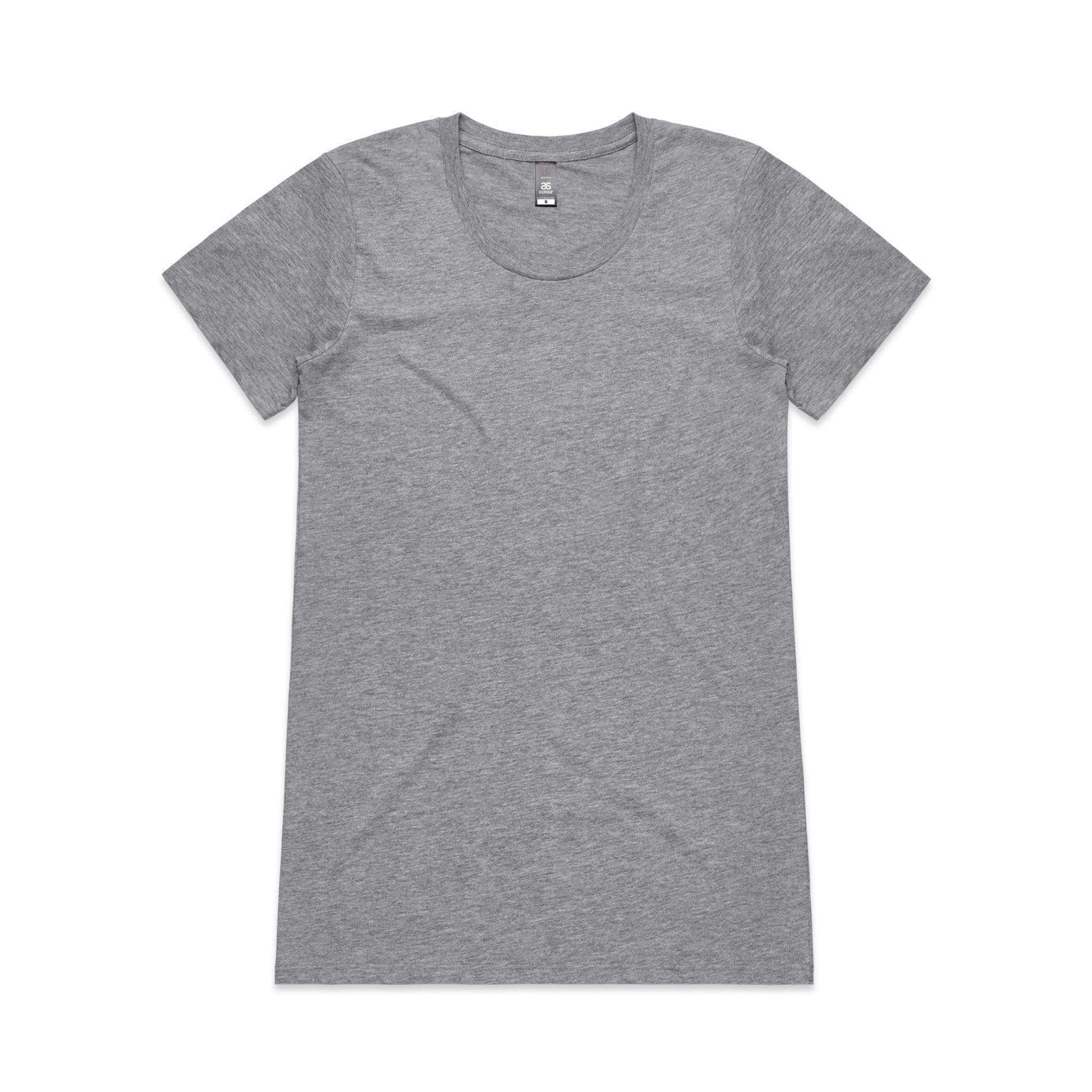 Printed As Colour Women's Wafer tee 4002 Casual Wear As Colour GREY MARLE XSM 