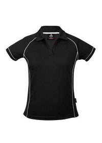 Aussie Pacific Ladies Endeavour Polo Shirt 2310 Casual Wear Aussie Pacific Black/White 6 