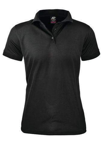 Aussie Pacific Ladies Lachlan Polo Shirt 2314 Casual Wear Aussie Pacific Black 6 