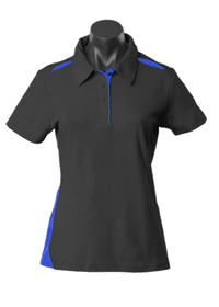 Aussie Pacific Ladies Paterson Polo Shirt 2305 Casual Wear Aussie Pacific Black/Royal 6 