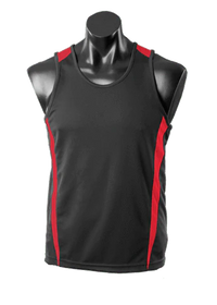 Aussie Pacific Men's Eureka Singlet 1104 Casual Wear Aussie Pacific Black/Red S 