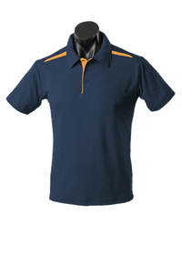 Aussie Pacific Men's Paterson Corporate Polo Shirt 1305 Casual Wear Aussie Pacific Navy/Gold S 