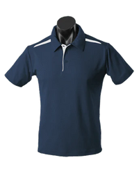 Aussie Pacific Men's Paterson Corporate Polo Shirt 1305 Casual Wear Aussie Pacific Navy/White S 