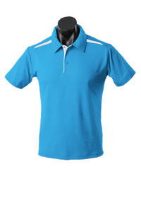 Aussie Pacific Men's Paterson Corporate Polo Shirt 1305 Casual Wear Aussie Pacific Pacific Blue/White S 
