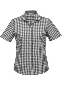 Aussie Pacific Ladies Davenport Short Sleeve Shirt 2908S Corporate Wear Aussie Pacific Charcoal 4 