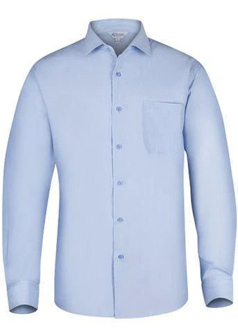 Aussie Pacific Men's Belair Long Sleeve Shirt 1905L Corporate Wear Aussie Pacific Sky XXS 