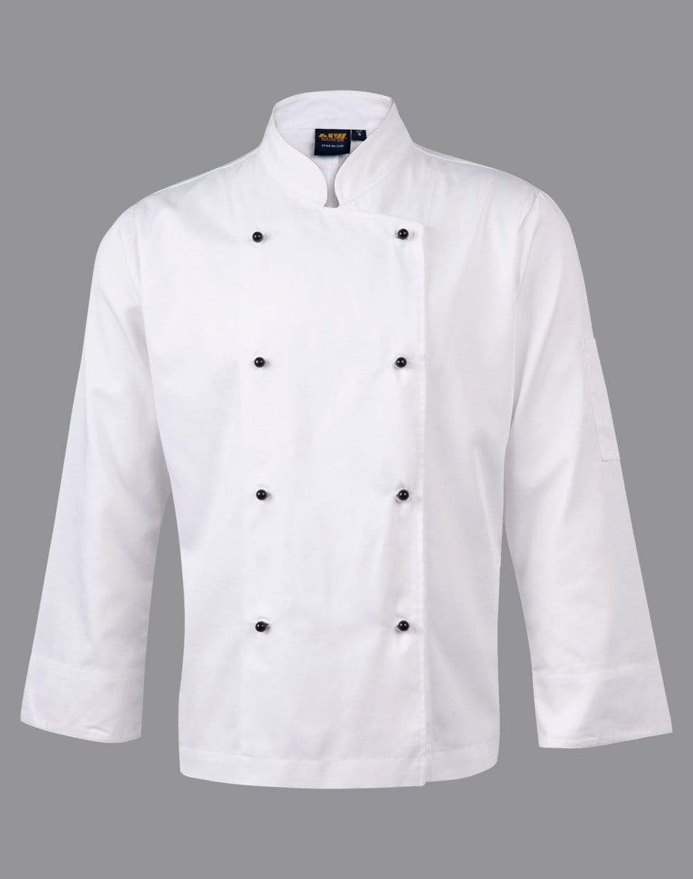 Chef's Long Sleeve Jacket CJ01 Hospitality & Chefwear Australian Industrial Wear S White 