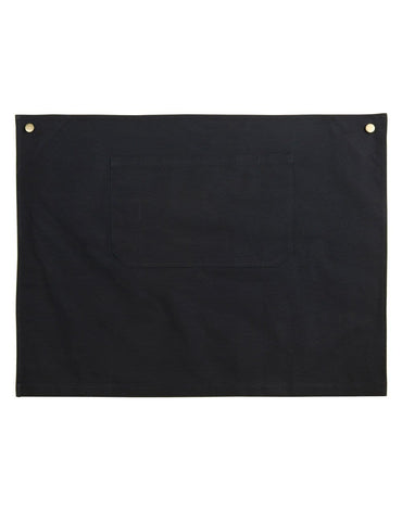 Fitzroy Half Waist Apron M3100 Hospitality & Chefwear Australian Industrial Wear 72cm x 54cm. Black 