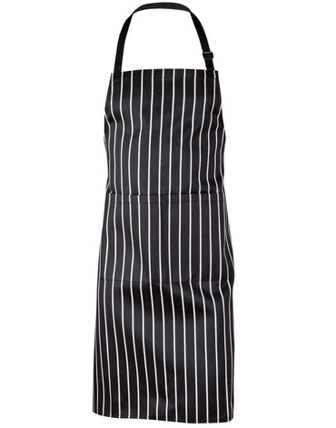 Long Waist Apron AP04 Hospitality & Chefwear Australian Industrial Wear W 70cm x H 85cm Black/White 