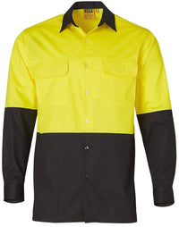 Easy Breezy Safety Men's SW67 Work Wear Australian Industrial Wear S Black/Yellow 