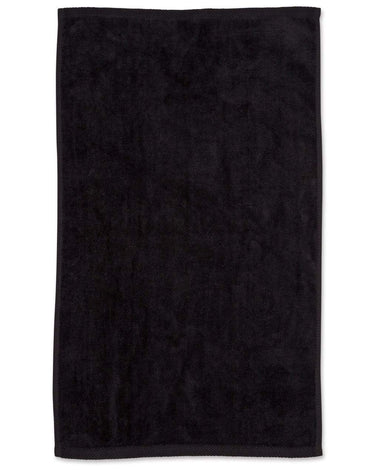 Golf Towel TW01 Work Wear Australian Industrial Wear 38cm x 65cm Black 
