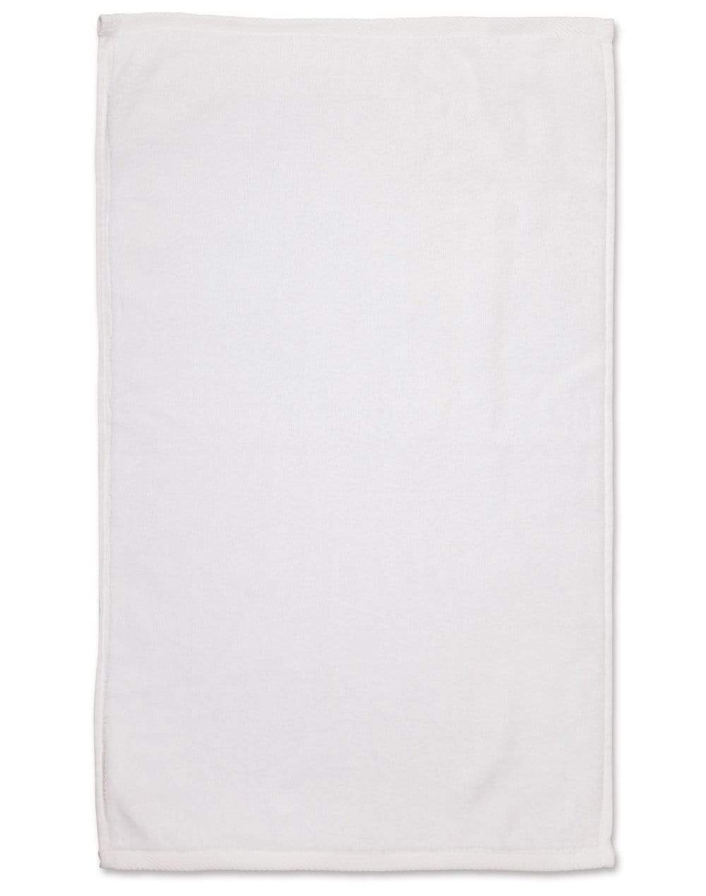 Golf Towel TW01 Work Wear Australian Industrial Wear 38cm x 65cm White 