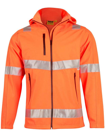 Hi-vis Safety Jacket-unisex ZW30 Work Wear Australian Industrial Wear 2XS Fluoro Orange 
