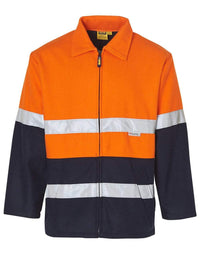 Hi-vis Two Tone Bluey Jacket SW31A Work Wear Australian Industrial Wear Fluoro Orange/Navy S 