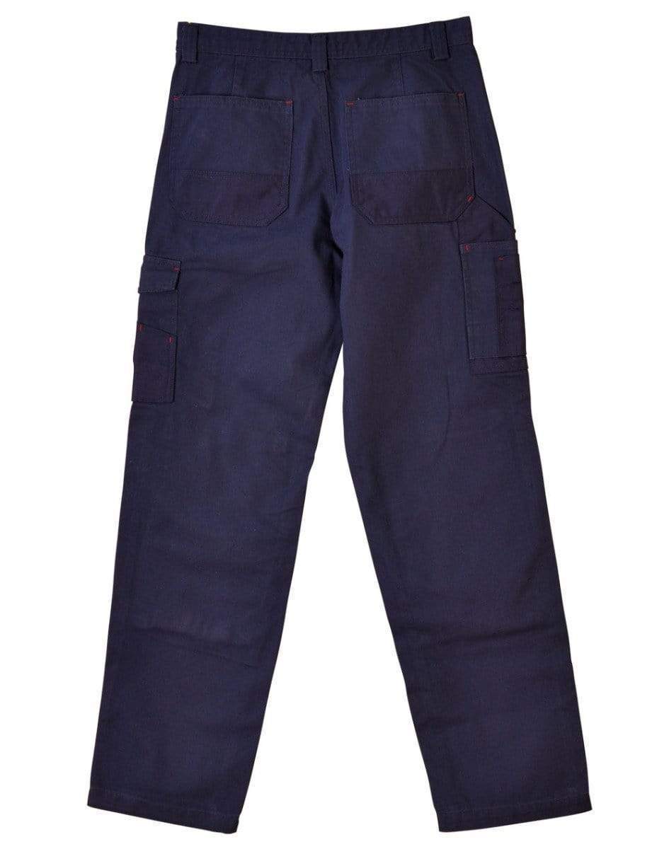 Mens Work Pants Khaki Cargo  Cuffed  Tradie Workwear