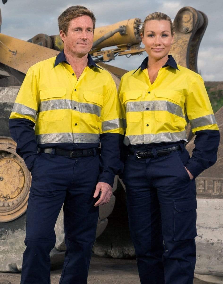 Long Sleeve Safety Shirt SW69 Work Wear Australian Industrial Wear   