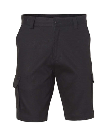 Men's Heavy Cotton Drill Cargo Shorts WP06 Work Wear Australian Industrial Wear 77R Black 