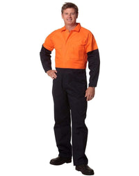 Men's Two Tone Coverall Stout Size SW205 Work Wear Australian Industrial Wear   