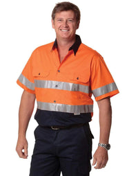 Short Sleeve Safety Shirt SW59 Work Wear Australian Industrial Wear   