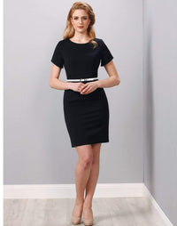 BENCHMARK Ladies’ Poly/Viscose Stretch, Short Sleeve Dress M9282 Corporate Wear Benchmark   