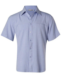 BENCHMARK Men's CoolDry Short Sleeve Shirt M7600S Corporate Wear Benchmark Blue 38 