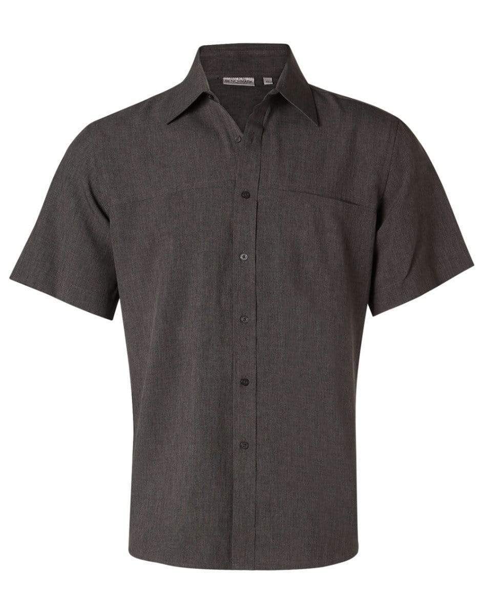 BENCHMARK Men's CoolDry Short Sleeve Shirt M7600S Corporate Wear Benchmark Charcoal 38 