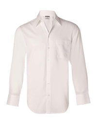 BENCHMARK Men's Nano ™ Tech Long Sleeve Shirt M7002 Corporate Wear Benchmark White 38 