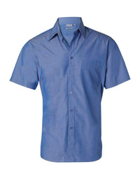 BENCHMARK Men's Nano ™ Tech Short Sleeve Shirt M7001 Corporate Wear Benchmark Indigo Blue 38 