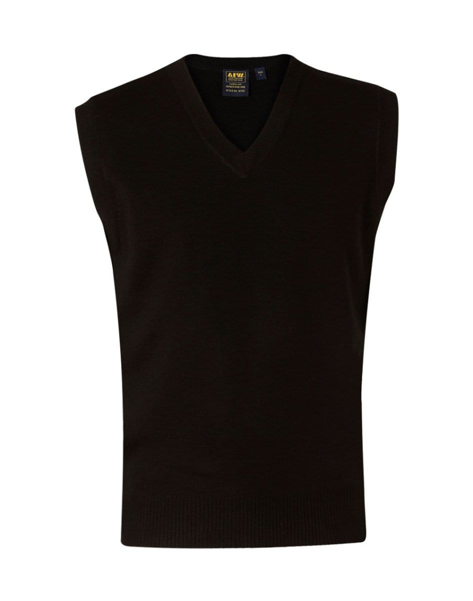 BENCHMARK Men's V-Neck Knit vest WJ02 Corporate Wear Benchmark Black S 