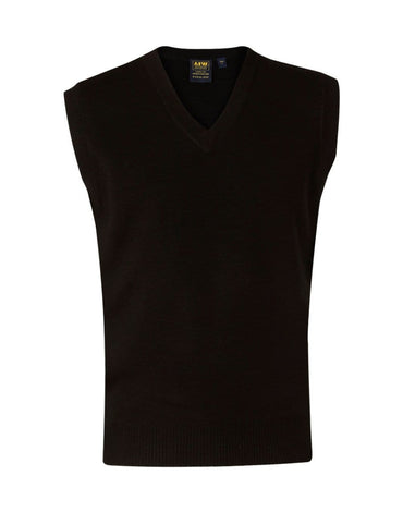 BENCHMARK Men's V-Neck Knit vest WJ02 Corporate Wear Benchmark Black S 