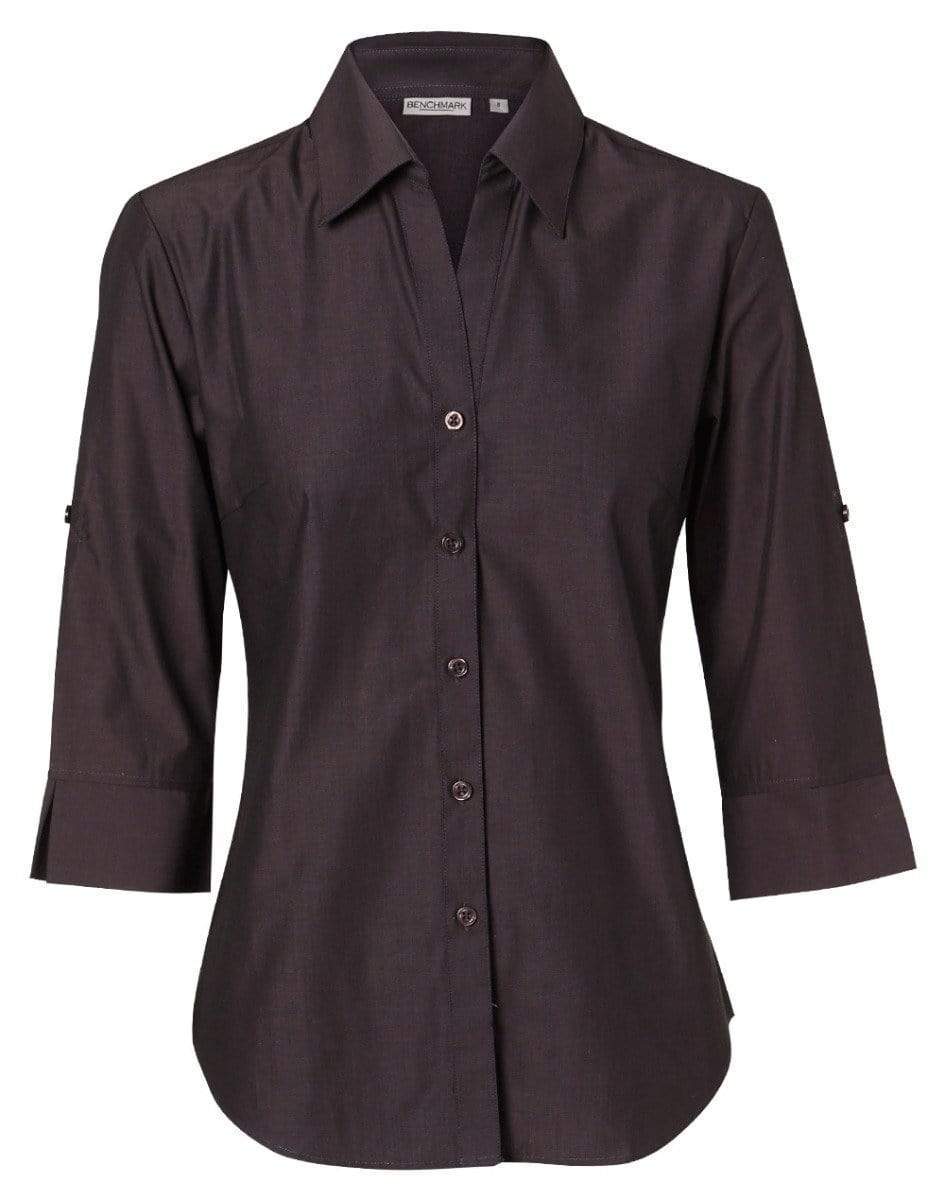 BENCHMARK Women's Nano ™ Tech 3/4 Sleeve Shirt M8003 Corporate Wear Benchmark Charcoal 6 