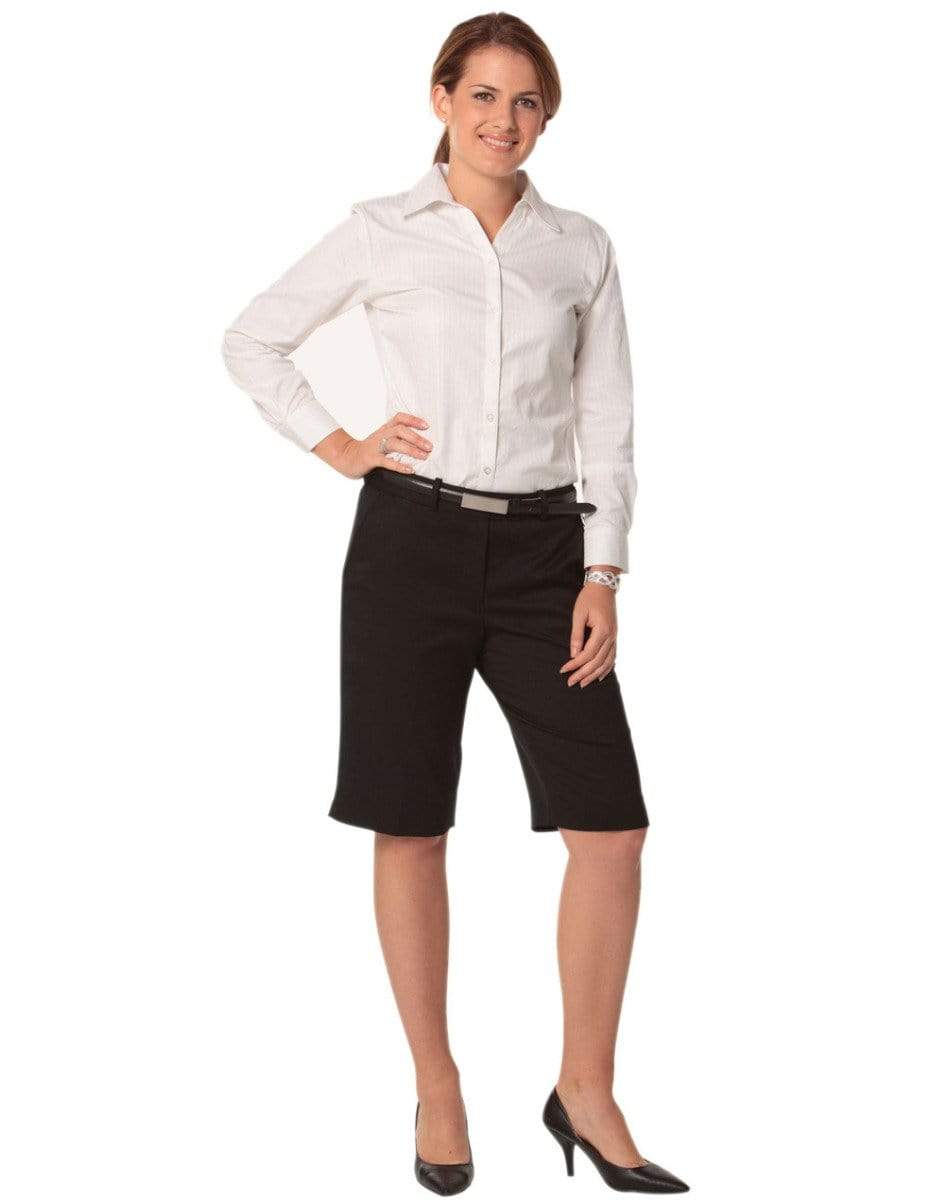 BENCHMARK Women's Poly/Viscose Stretch Knee Length Flexi Waist Shorts M9441 Corporate Wear Benchmark   