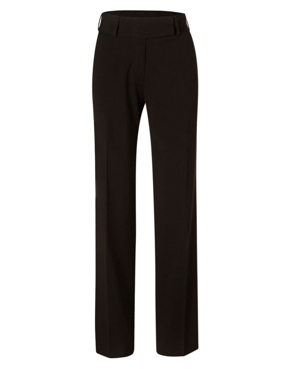BENCHMARK Women's Poly/Viscose Stretch Stripe Low Rise Pants M9430 Corporate Wear Benchmark Black/Charcoal 6 